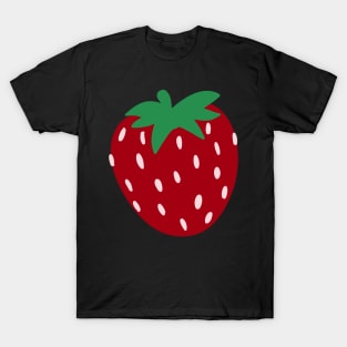 dark red strawberry drawing T-Shirt